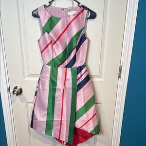 Ted Baker Colorful Striped Sleeveless Dress
